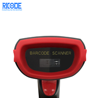 Lecteur de codes-barres laser 1D sans fil 2,4 G, portatif, longue portée, pour entrepôt, livraison express, caisse de magasin, inventaire, pistolet de numérisation