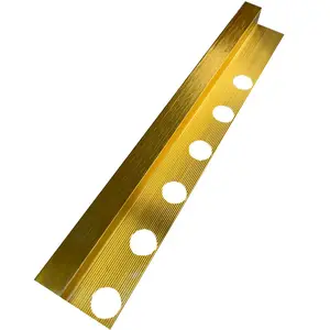 Aluminum flexible gold tile trim border floor edge protection profiles