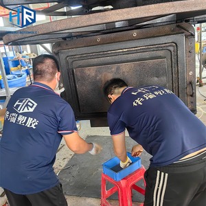 Rotomolding, carrito de lavandería personalizado de fábrica para Hospital, Hotel, carrito de camión de lavandería de plástico, carrito de jaula alta con ruedas - Product Image 6
