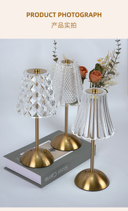 Senya-pro hiện đại sang trọng USB sạc <span class=keywords><strong>LED</strong></span> bảng đèn trắng bóng râm Acrylic Glass sắt cơ thể thông minh đèn nhà cho khách sạn - Product Image 4