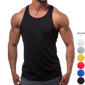 Sports Cotton Men's Muscle <b>Singlet</b> Sleeveless Travel Vest Gym Mens Bodybuilding Fitness <b>Running</b> Custom Logo Vest - Product Image 1