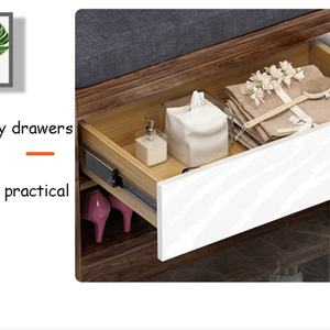 เฟอร์นิเจอร์ห้องนั่งเล่น ตู้เก็บรองเท้าสุดหรู สไตล์นอร์ดิกเรียบง่าย ตู้เก็บรองเท้าทันสมัย พร้อมราวแขวนเสื้อผ้า - Product Image 4