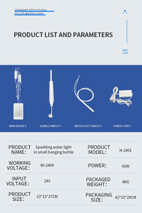 Macchina per il trattamento viso 2 in 1 ad alta pressione con penna per iniezione di ossigeno e idratazione della pelle e manipolo per la pulizia del viso con creazione di bolle. - Product Image 4