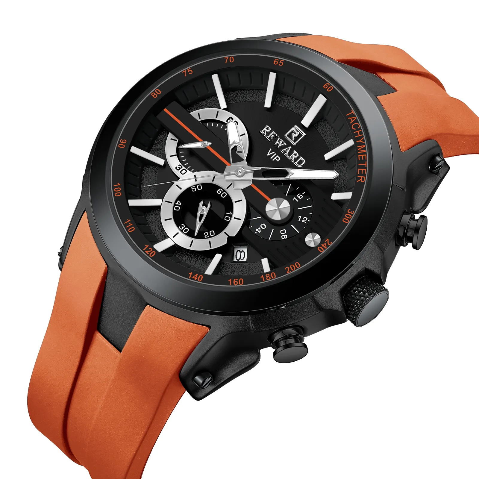 Top Brand Customized Logo Watch 48 Mm Big Case Fashion Silicone Man Clock Watch Reloj Clasico