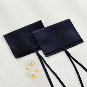 Pochette de rangement pour bijoux de haute qualité, personnalisable avec logo, style sac à main, en coton et lin, idéale pour le stockage. - Product Image 3