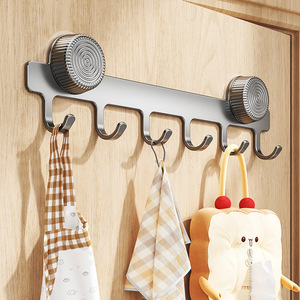 Porte-manteau mural à 5 crochets, crochet à ventouse pour vêtements, chapeaux, rangement pour cuisine et salle de bain - Product Image 1