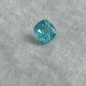 Pierre Paraiba de laboratoire DS Gems, taille coussin, effet glace pilée - Product Image 6