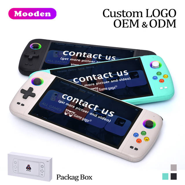 L M27 Handheld Game Players 7.0 Inch Big Screen Portable Pocket Retro Handheld Video Game Console Display Support LINUX Emelec
