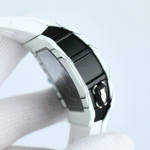 Reloj Mecánico Multifunción Deportivo de Lujo para Hombre, con Caja Blanca, Corona Azul, Rotor de Mariposa y Esqueleto, Resistente al Agua - Product Image 3