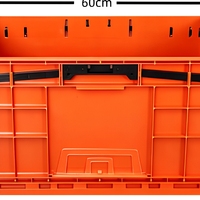 Caisse de rangement pliable empilable en plastique LRH de haute qualité, bacs de rangement pliables en PP/HDPE, capacité de charge 40 kg