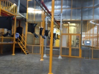 Pièces de véhicules Ligne de revêtement électrophorétique Équipement Ligne de revêtement en poudre Solution de dinde Ligne de revêtement électrostatique Pintura E-coating