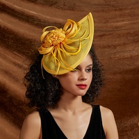 Nouveau Chapeau Fascinator Premium Pour Femme, Mariage Derby, Plume Sinamay, Fascinator Pour Tea Party, Bandeau De Mariée Avec Pince