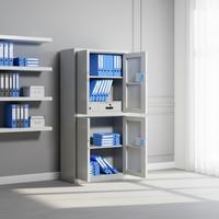 Armoire de classement métallique épaisse haut de gamme, moderne et entièrement assemblée, avec serrure à code numérique pour bureau, maison, hôtel, archivage