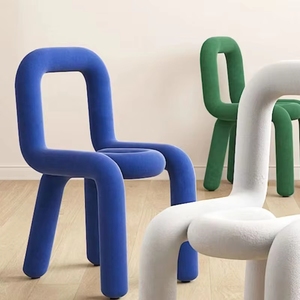 Canapé de salle à manger en tissu le <span class=keywords><strong>plus</strong></span> élégant, moderne, simple et coloré, pour salon, avec dossier, chaise de loisirs, housse amovible, pour appartement - Product Image 3