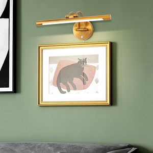 Lampe murale moderne en fer de style américain, réglage tricolore (3000K-6000K), étanche IP44, contrôle par capteur, LED, pour hôtel et salle de bain - Product Image 5