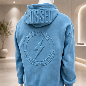 High Quality Heavyweight Men's Hoodie Oversized Streetwear Hoodies Custom Logo Puff Print Embossed <strong>Sweatshirt</strong> OEM Manufacturer - Product Image 3