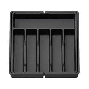 Organizador de cuchillería al por mayor para cocina, soporte ajustable para cubiertos, bandeja expandible para cuchillos y tenedores - Product Image 1