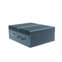 Komputer Industri Mini Intel N100 DDR4 Firewall Industri 4 Port Jaringan Kartu Jaringan 2.5G Mini Server