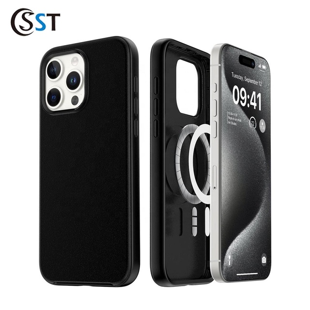 Magnetic Sym Case Shockproof Sports Design PC+TPE Armor Box Phone Case for iPhone 15 Pro Max 14 13 12 Premium Quality