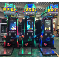 Machine de boxe à monnayeur en promotion, testeur de force de boxe d'arcade intérieur, machine de jeu sportive multi-styles de frappe et de coup de pied