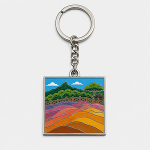 Porte-clés personnalisés de gros de haute qualité <span class=keywords><strong>Maurice</strong></span> – Éléments de l'île <span class=keywords><strong>Maurice</strong></span>, souvenirs de <span class=keywords><strong>voyage</strong></span>, porte-clés avec l'attraction de Chamarel - Product Image 2