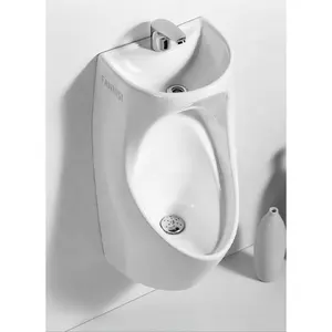 Hotel bathroom urinal wall mounted men's vertical urinal household urinal with wash basin sink