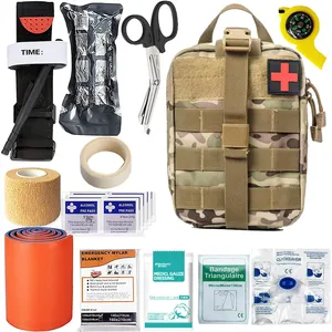 Kit di Pronto Soccorso Tattico per Esterni Firstime, Kit di Emergenza con Cerotto Emostatico Toracico e Laccio Emostatico - Product Image 1