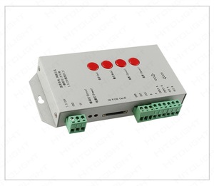 T-1000S SD Thẻ <span class=keywords><strong>LED</strong></span> Pixel điều khiển ws2811 ws2801 ucs1903 <span class=keywords><strong>RGB</strong></span> 2048 pixels điều khiển <span class=keywords><strong>LED</strong></span> Strip Lập Trình Với mềm Ware - Product Image 2