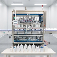 Machine de remplissage pneumatique à piston linéaire avec buse de remplissage anti-mousse, compatible avec les machines de bouchage et d'étiquetage