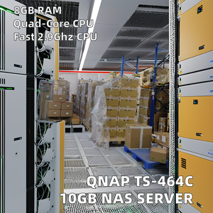 Serveur de stockage NAS QNAP TS-464C d'origine 10 Go 2,9 GHz Quatre disques 8 Go de RAM et quatre cœurs avec interface USB 100% non ouvert - Product Image 4