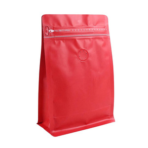 Wholesale Custom Printed Food Grade Coffee Packaging Stand up <strong>Zip</strong> <strong>Pouch</strong> with Valve Bottom 250g Square Bag - Product Image 6