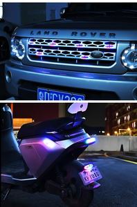 Luz de Advertencia LED Solar, Luz Estroboscópica Anticollisión para Automóvil sin Cables, Luz Estroboscópica Trasera para Motocicleta/Bicicleta - Product Image 6