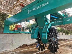 เครื่องทำปุ๋ยหมักแบบล้อขนาดใหญ่ ทำงานได้ดีกับมูล<span class=keywords><strong>ไก่</strong></span>และมูลวัวที่เปียกเหนียว ไม่ทำให้อุดตัน - Product Image 4
