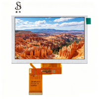 Écran d'affichage LED TFT de 5 pouces avec résolution 480x272, luminosité de 500 nits, interface RGB 40PIN