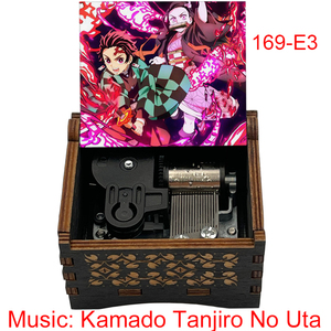 Carillon Artigianale Sankyo a Manovella, No Uta di Kamado <span class=keywords><strong>Tanjiro</strong></span> e Nezuko, Regalo di Compleanno per Fan con Valore Decorativo - Product Image 3