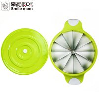 Smile Mom Coupe-pastèque/melon en métal certifié LFGB, couleur personnalisable, en stock, MOQ 1 pièce