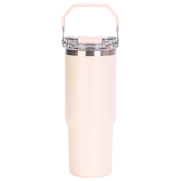 Gobelet isotherme en acier inoxydable de 20 oz/30 oz, design cylindrique pour adultes, isolation thermique de 6 à 12 heures
