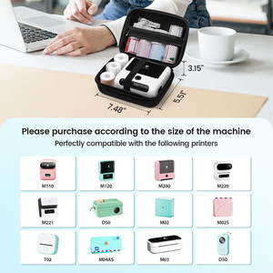 Phomemo Label Printer Storage Bag M110 M200 M220 M221 Portable Lightweight PVC Protective <b>Case</b> - Product Image 2