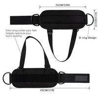 Sangles de cheville rembourrées en néoprène MKAS Fitness pour machine à câble, pour l'abduction des hanches, les kickbacks fessiers et les exercices des jambes, avec logo personnalisé