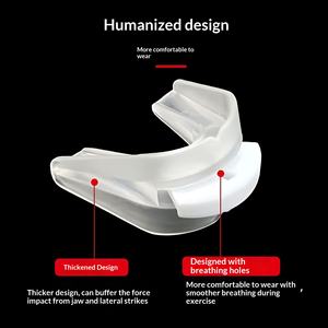 Protector <span class=keywords><strong>Bucal</strong></span> Deportivo de Doble Cara de EVA para <span class=keywords><strong>Boxeo</strong></span>, Baloncesto, Taekwondo, Absorción de Impactos, Protección Anti-Impactos, Duradero y Cómodo - Product Image 3