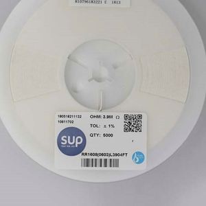 Whole -Sale RR1608 0603L3904FT 0603 1608 Resistors Chip Resistors SMD Resistors 3.9Mohm 1% 1/10W Thick Film Resistor - Product Image 1
