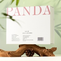 Coffret Cadeau Diffuseur de Parfum Benthene Panda avec Bougie Parfumée, Huile Aromatique, Pierre Aromatique et Bâtonnets en Rotin pour Souvenir, Design Gratuit