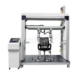 Machine d'essai de durabilité des accoudoirs de chaise de bureau, instrument d'essai de fatigue par charge pour chaise, équipement d'essai de résistance pour table et chaise - Product Image 3