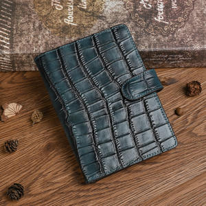 กระเป๋าใส่หนังสือเดินทางหนังฟอกหนังวัวชั้นแรกลายจระเข้สีสำหรับใส่บัตรบัตรประชาชน - Product Image 4