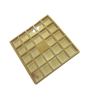 Chocolate Insert Tray Tray Food Grade Custom PS Plastic Golden Colorful Chocolate Insert Tray