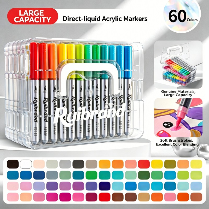 60 couleurs Pointe souple
