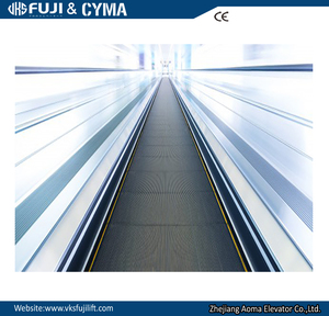 Escalator plat moderne à 12 degrés confortable 0.5 m/s hauteur de voyage 3000-12000mm matériau en aluminium couleur noire promenades promenades en mouvement - Product Image 4