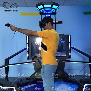 เครื่องจำลองความเป็นจริงเสมือน 9 มิติ ราคาเครื่องเล่นเกมยิงปืน VR แบบ Move สำหรับสวนสนุก - Product Image 1