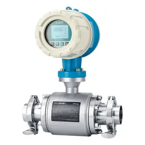 Food Grade 316l Electromagnetic Milk Flow Meter Magnetic Flowmeter Hygienic Flow Meter