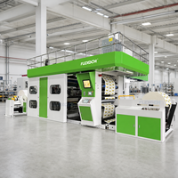 Machine d'impression flexographique à tambour central 4 couleurs 250 m/min pour sacs de courses, emballages cadeaux et enveloppes de courrier
